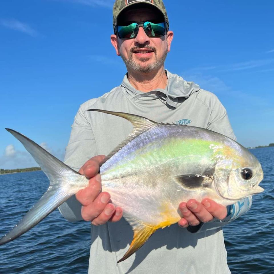 A permit inshore was one of the catches with Capt. Glyn Austin of Going Coastal charters in Palm Bay on Nov. 13, 2022.