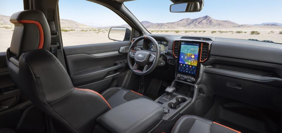 2024 ford ranger raptor interior