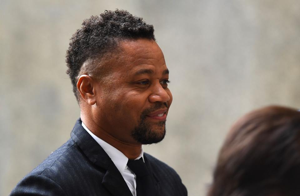 Cuba Gooding Jr. arrives at court in New York Oct. 10, 2019, for a proceeding on his groping case.