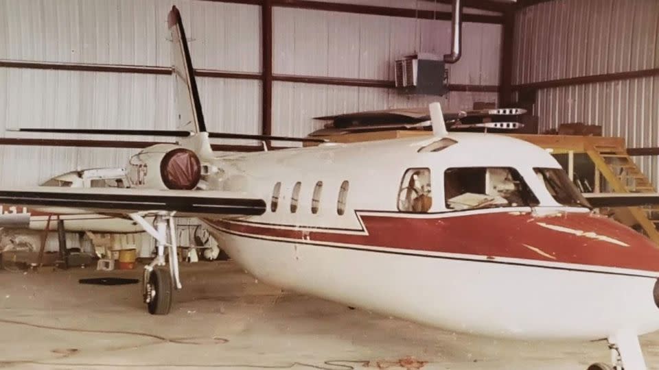 The plane is seen before it crashed on January 27, 1971. - Courtesy Garry Kozak