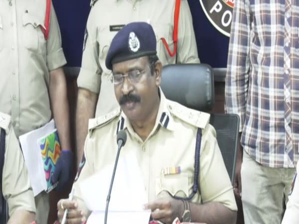 KV Ranga Rao, Deputy Inspector General (Visakhapatnam range), speaking to reporters on Sunday. Photo/ANI