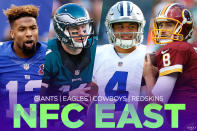 <p>The NFC East was pretty poor a couple years ago but has rebounded fast. Credit the quarterbacks: Dak Prescott’s arrival was a boon to the Dallas Cowboys, Carson Wentz has revitalized the Philadelphia Eagles and Kirk Cousins’ improvement has been great for the Washington Redskins (we’ll see what happens with him next offseason). The New York Giants made the playoffs last season after hitting it big on some free-agent defensive stars. This should be a heck of a battle. </p>