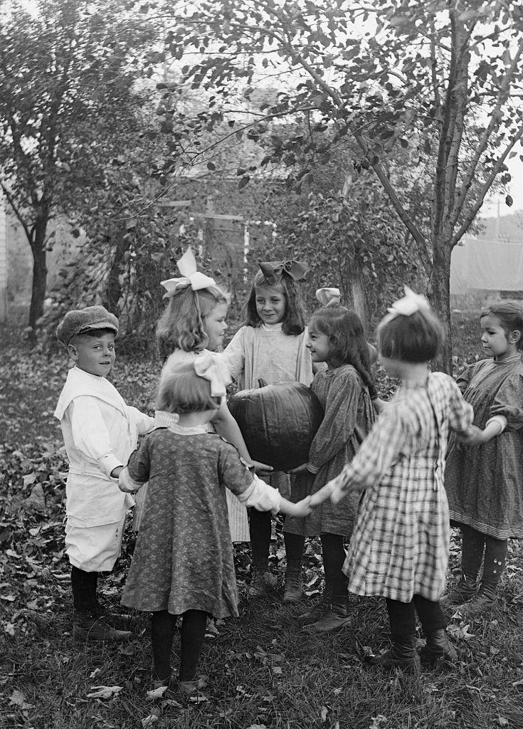 <p>Halloween party guests in the 1920s enjoyed games like a pumpkin ring toss as a form of good old-fashioned entertainment. Apple bobbing was also a popular pastime—one <a href="https://www.womansday.com/relationships/dating-marriage/g1903/lost-halloween-traditions/" rel="nofollow noopener" target="_blank" data-ylk="slk:lost tradition;elm:context_link;itc:0;sec:content-canvas" class="link ">lost tradition</a> on October 31 even involved women secretly marking the apples before throwing them in the tub for men to "bob" for; future matches were foretold depending on the apple each lad chose.</p>