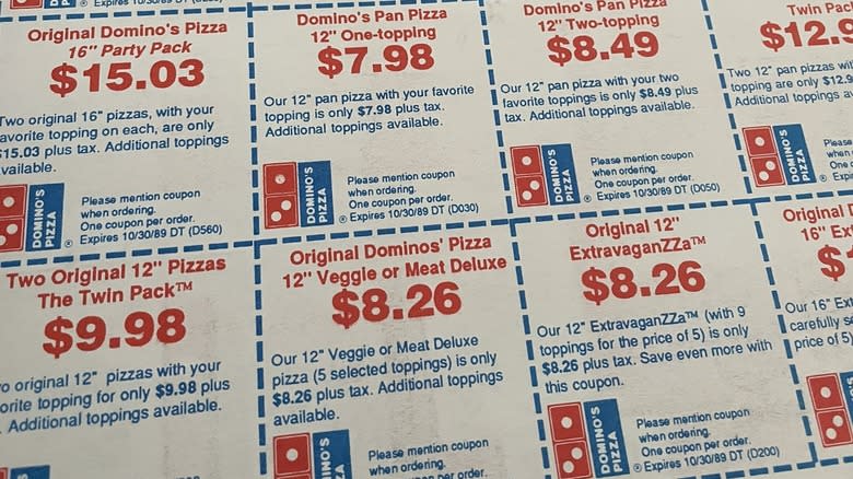 dominos coupons