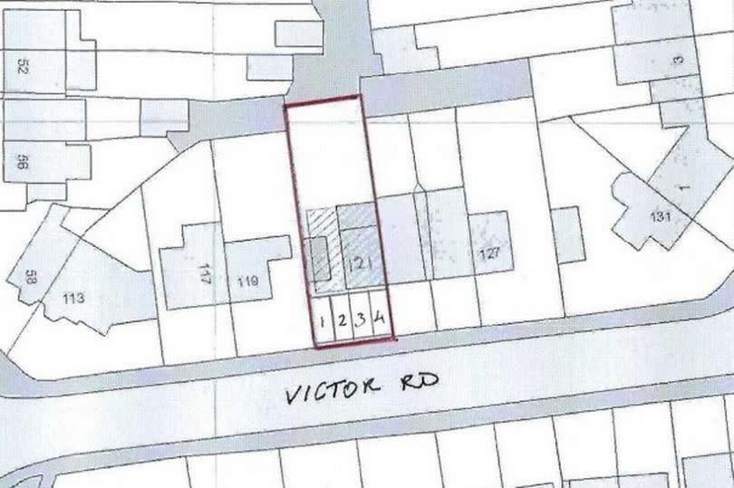 Carpark plan for proposed flats Victor Road