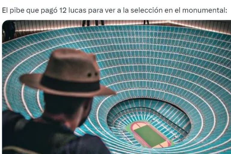 Los mejores memes sobre los precios de las entradas de la selección argentina