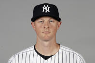 FILE - This is a 2020 file photo showing Dj LeMahieu of the New York Yankees baseball team. The New York Yankees and AL batting champion DJ LeMahieu worked Friday, Jan. 15, 2021, to put in place a six-year contract worth about $90 million, a person familiar with the deal told The Associated Press. The person spoke on condition of anonymity because the agreement is subject to a successful physical. (AP Photo/Frank Franklin II, File)