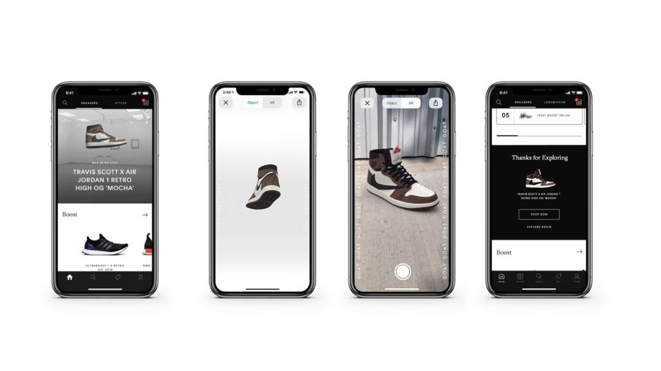 Today, the secondary sneaker seller GOAT released an augmented reality featurethat will let users see pre-release sneakers in AR