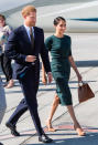 <p>Prince Harry and Meghan arrive at Dublin airport during their visit to Ireland last month. (Photo: Samir Hussein/WireImage) </p>