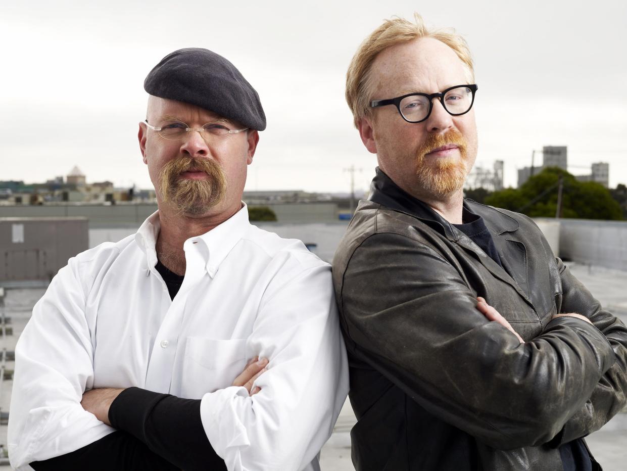 Jamie Hyneman, left, and Adam Savage of "Mythbusters."