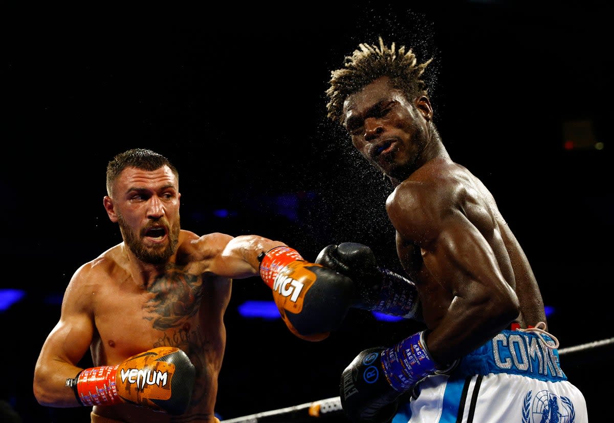 Vasiliy Lomachenko outpointed Richard Commey in December to continue a return to form (Getty Images)