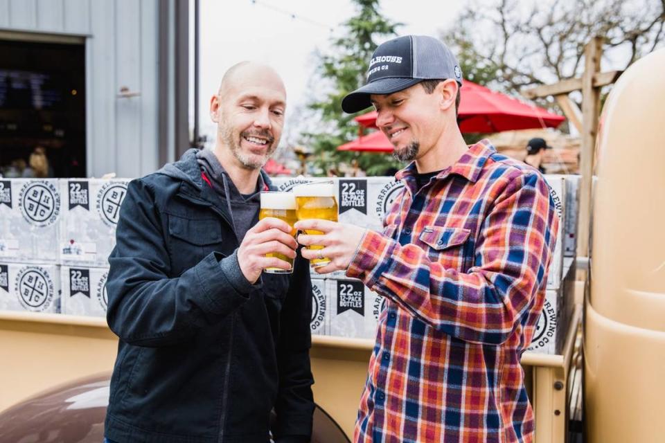 Cousins Jason Carvalho and Kevin Nickell are the owners of BarrelHouse Brewing Co. in Paso Robles. The craft brewery is opening The Hangar, a new production facility and taproom, at the corner of Niblick and Creston roads in Paso Robles in a former airplane hangar.