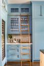 <p>When you have more vertical space than floor space, build up. Take note of this Sommelier-meets-librarian dream designed by <a href="https://www.housebeautiful.com/design-inspiration/house-tours/a33930934/caren-rideau-california-kitchen-tour/" rel="nofollow noopener" target="_blank" data-ylk="slk:Caren Rideau;elm:context_link;itc:0;sec:content-canvas" class="link ">Caren Rideau</a>. </p>