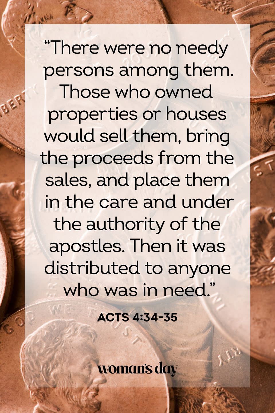 bible verses about money acts 4 34 35
