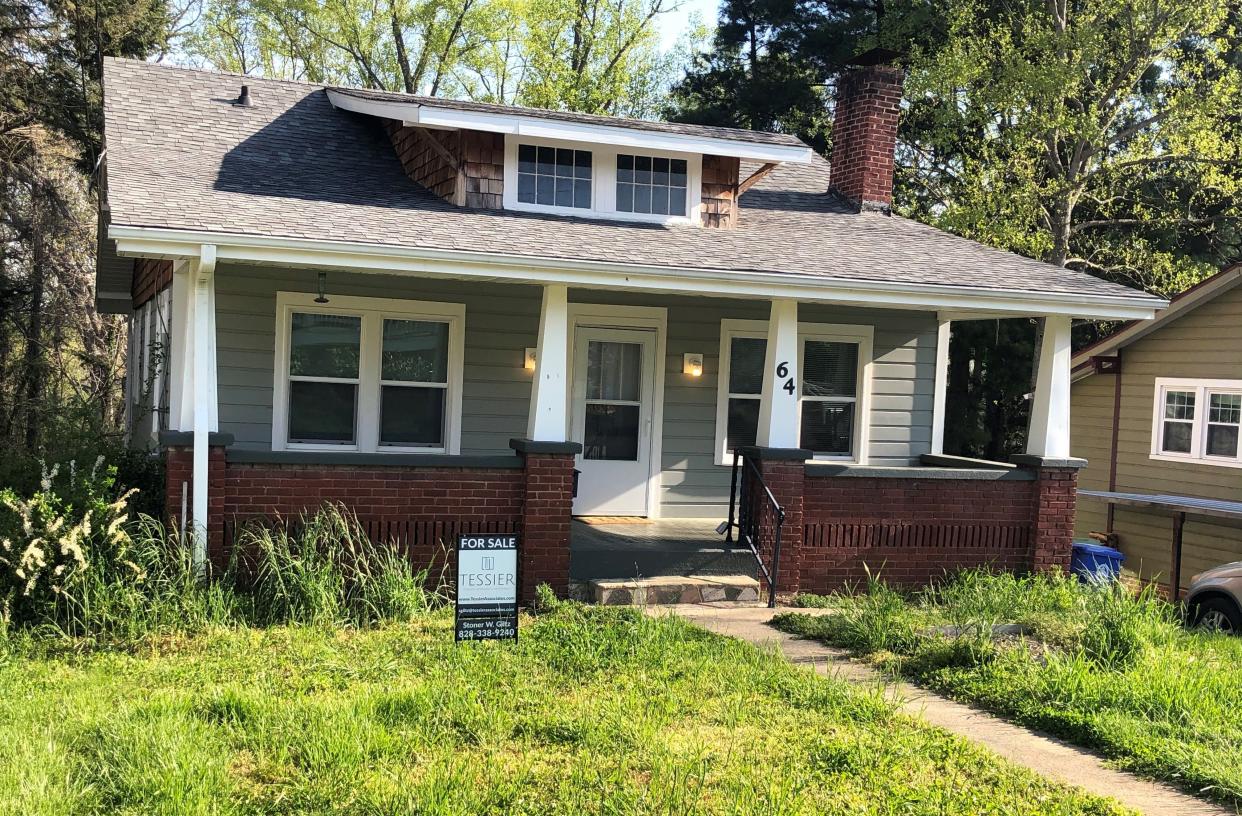 In the spring of 2021, this three-bedroom, two bath home was for sale in West Asheville with an asking price of $524,900. Property records show it's been transitioned into a rental property.