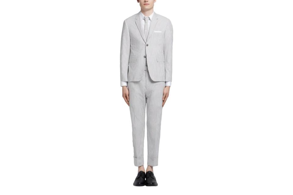 Thom Browne seersucker suit