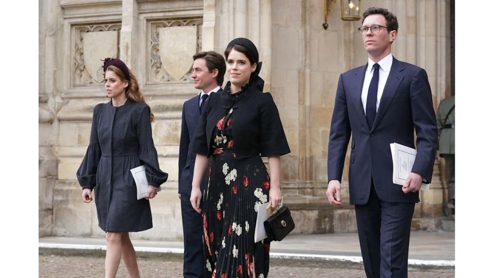 Princess Eugenie at the Service of Thanksgiving for the life of the Duke of Edinburgh, at Westminster Abbey 