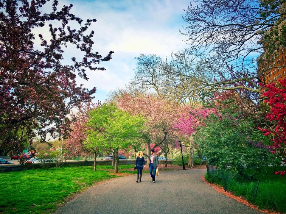 Stroll through Riverside Park.