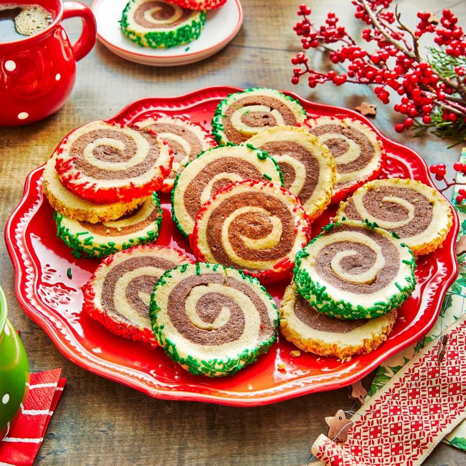 st patricks day dessert like pinwheel cookies