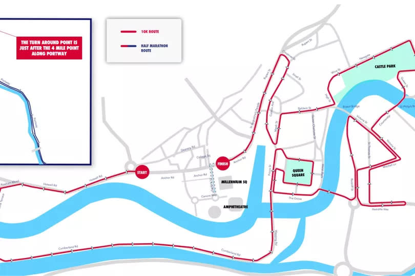 The AJ Bell Great Bristol Run 2024 route map