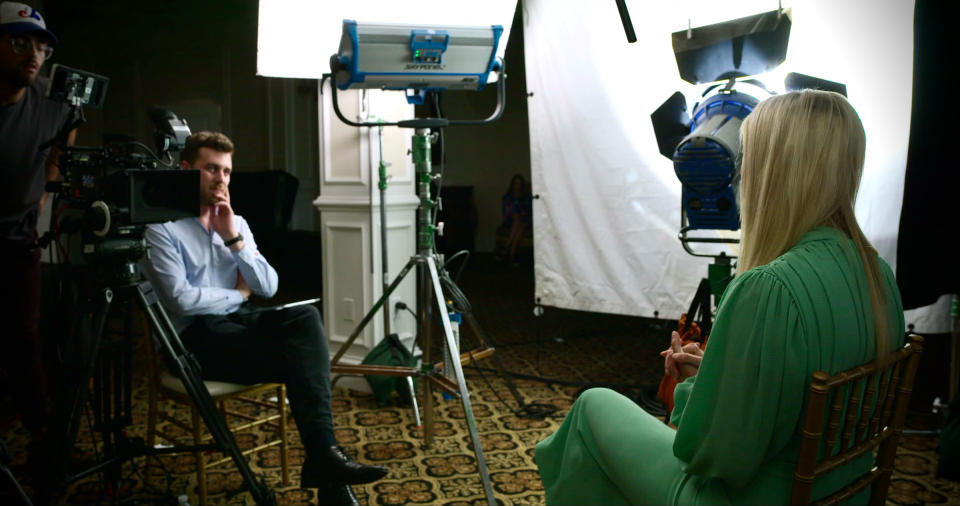 Alex Holder, left, interviews Ivanka Trump for "Unprecedented."<span class="copyright">Alex Holder</span>