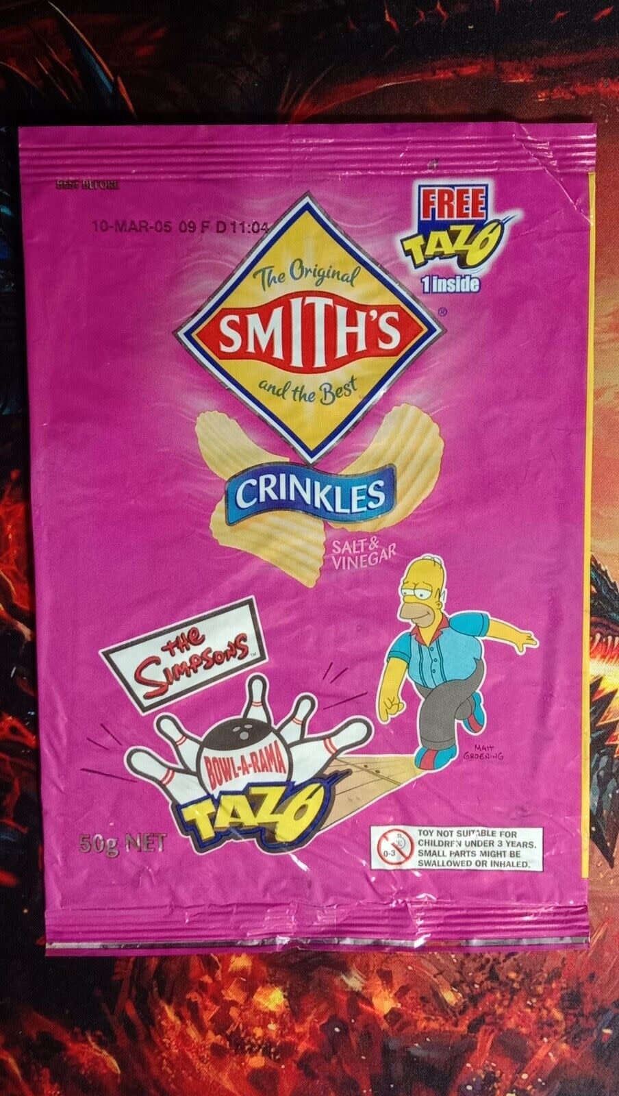 The collectible discs could be found in chip packets. Credit: eBay