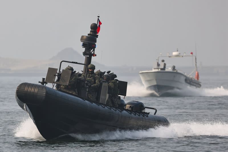 Navy drill ahead of the Lunar New Year in Kaohsiung