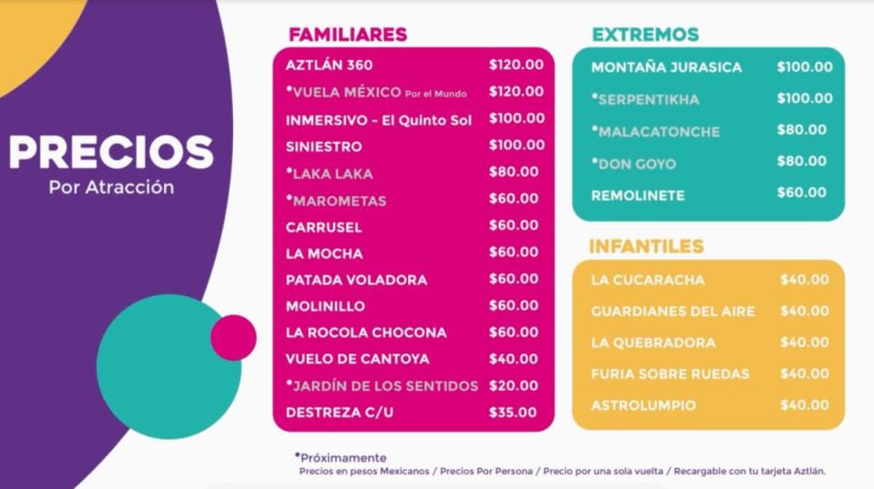 parque aztlan precios atracciones 