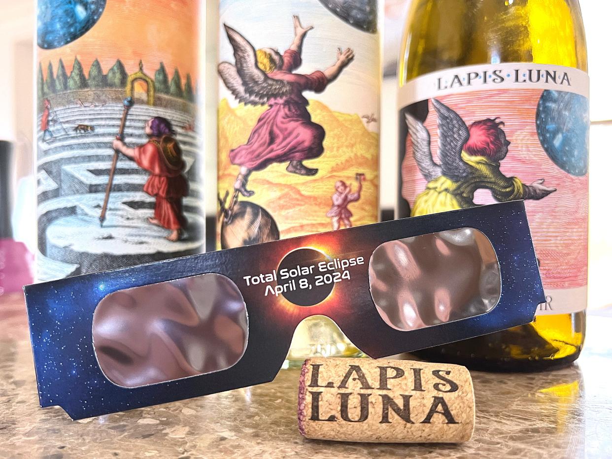 Lapis Luna cabernet, sauvignon blanc, and pinot noir are the perfect wines to enjoy while watching the solar eclipse April 8.