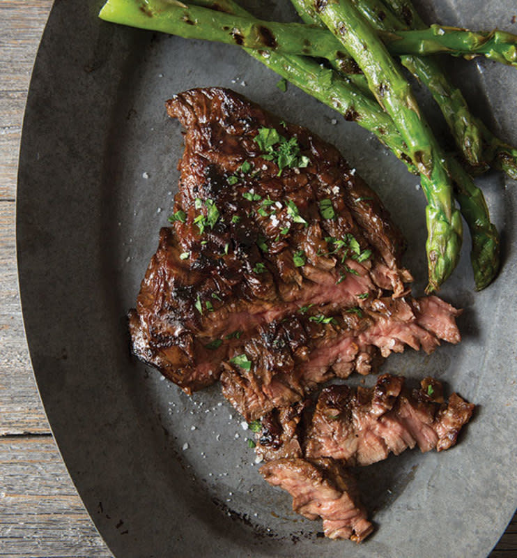 <p>Clare Barboza/Bonnie Matthews</p><p>This steak has big flavor thanks to soy sauce, teriyaki sauce and garlic.</p><p><strong>Get the recipe: <a href="https://parade.com/1070982/parade/marinated-flank-steak/" rel="nofollow noopener" target="_blank" data-ylk="slk:Marinated Flank Steak;elm:context_link;itc:0;sec:content-canvas" class="link ">Marinated Flank Steak</a></strong></p>