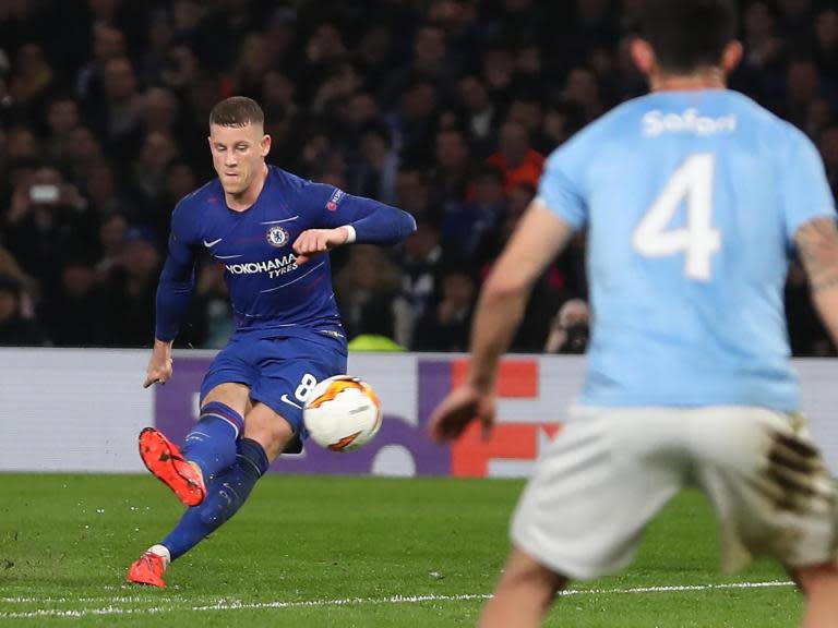 Chelsea vs Malmo live: Callum Hudson-Odoi adds a third after Ross Barkley's stunning free-kick