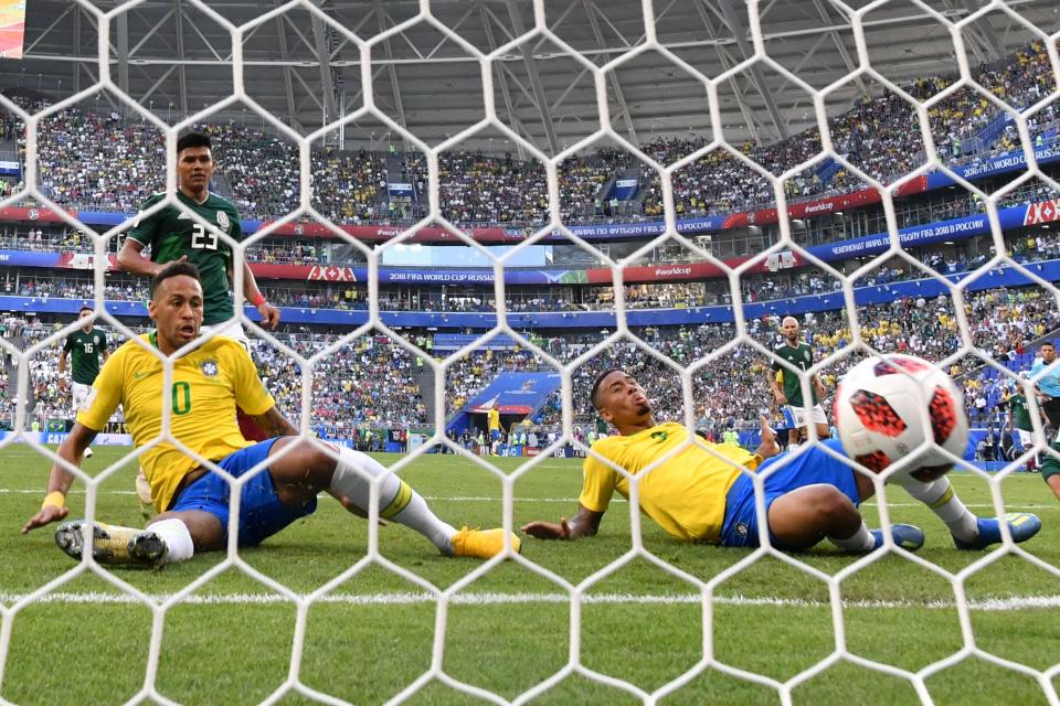  The difference: Neymar's strike was the only goal between the sides. (FABRICE COFFRINI/AFP/Getty Images)