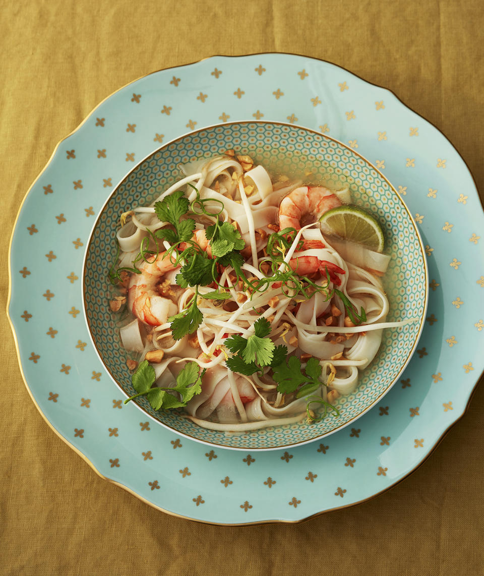 Thai Shrimp Soup with Rice Noodles