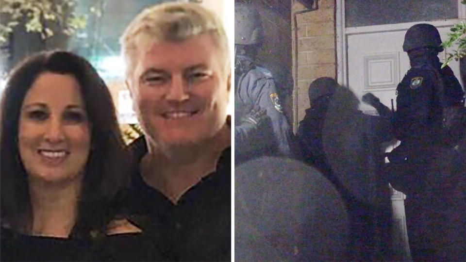 One of the men arrested over alleged abduction and assault of former Australian cricketer Stuart MacGill was the brother of his partner, Maria O'Meagher. Pictures: Instagram/NSW Police