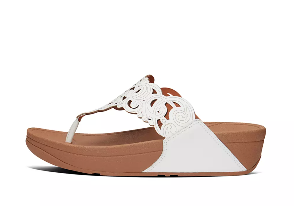 Flora Leather Toe-Post Sandals. Image via Fitflop.