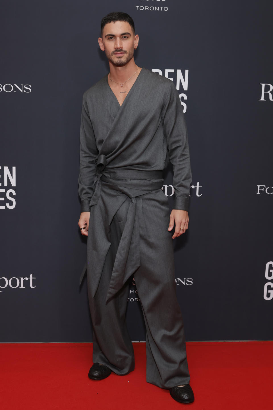 Alejandro Speitzer wore Dior to the Road to the Golden Globes Party during the 2024 Toronto International Film Festival at Four Seasons Hotel Toronto on Sept. 7. (Photo by Emma McIntyre/Getty Images)