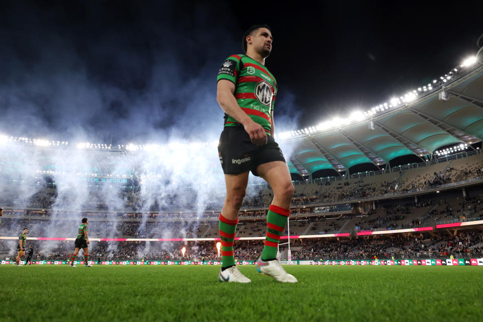 Cody Walker walks onto the field.