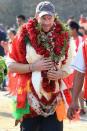 <p>The prince arrives at the Himalayan village of Okhari during his visit to Nepal. </p>