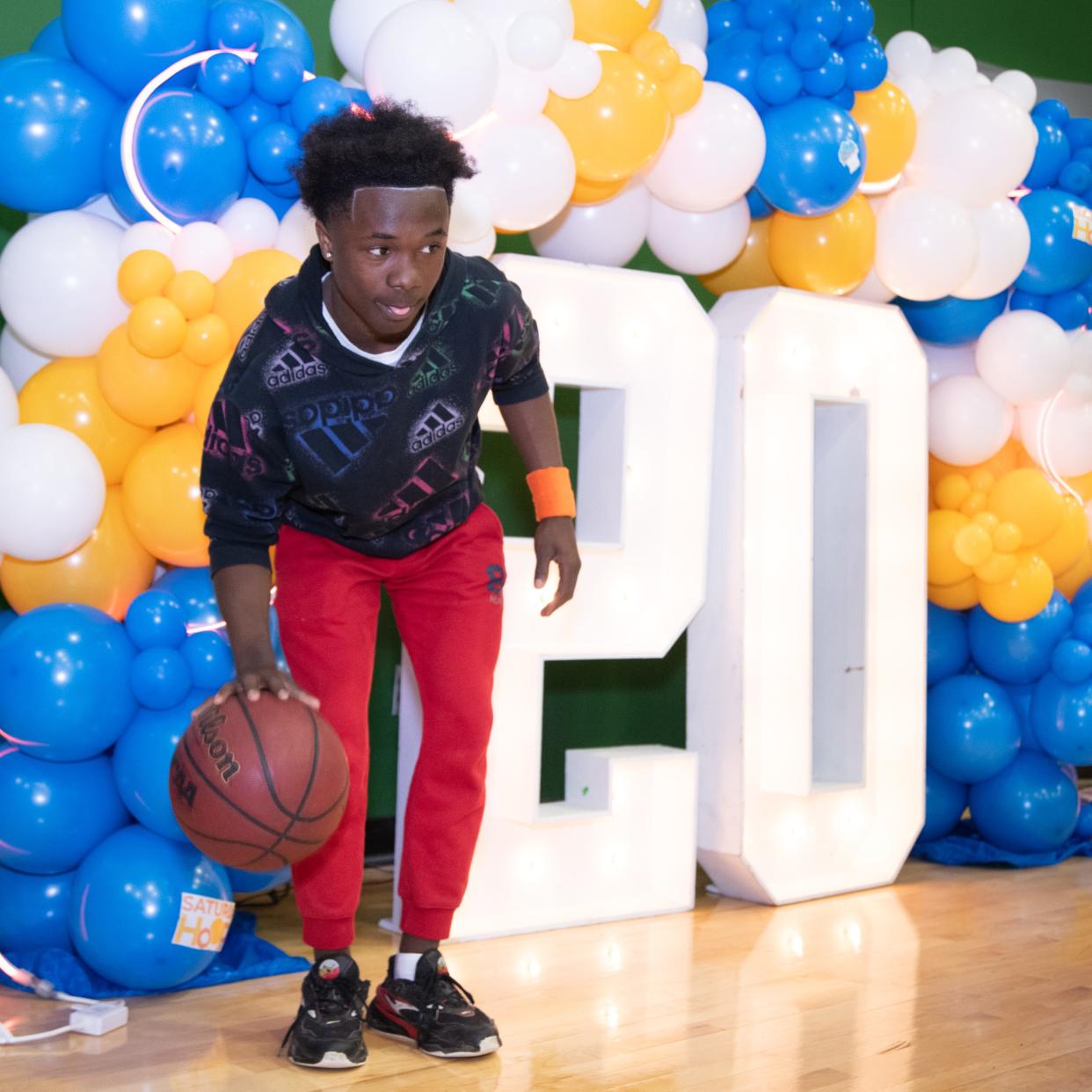 The Saturday Hoops program as part of its yearlong 20th anniversary celebration hosted a Citywide Knockout Tournament at Cincinnati State Technical and Community College on March 9, 2024.