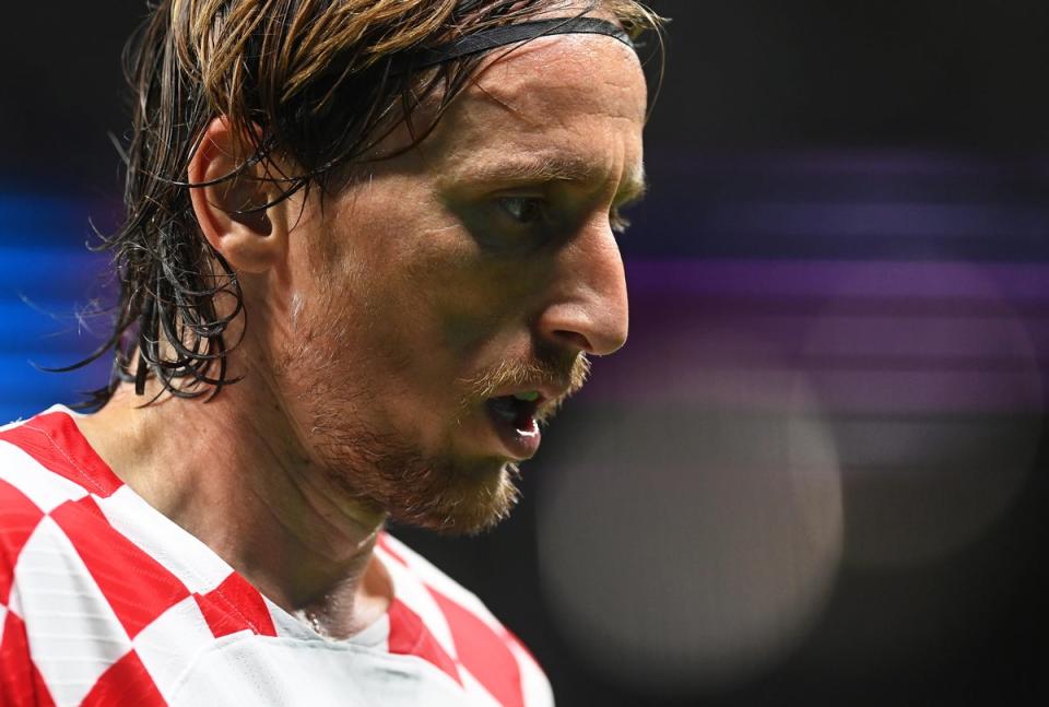Croatia captain and midfielder Luka Modric did not exert his usual control (EPA)