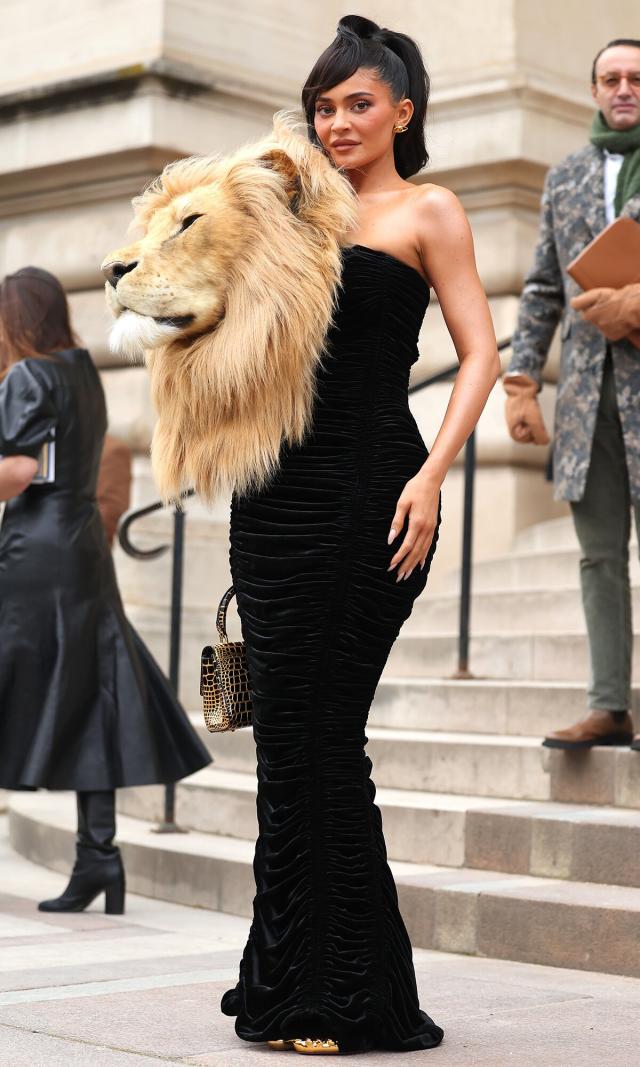 Kylie Jenner Takes Paris Fashion Week in Belted Little Black Dress