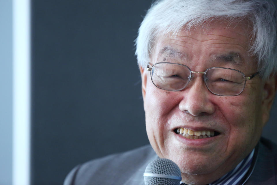 Koichi Hamada, an economic advisor to Japan's Prime Minister Shinzo Abe, speaks during an event in Tokyo, Japan, on Wednesday, Sept. 4, 2013.<span class="copyright">Tomohiro Ohsumi—Bloomberg/Getty Images</span>