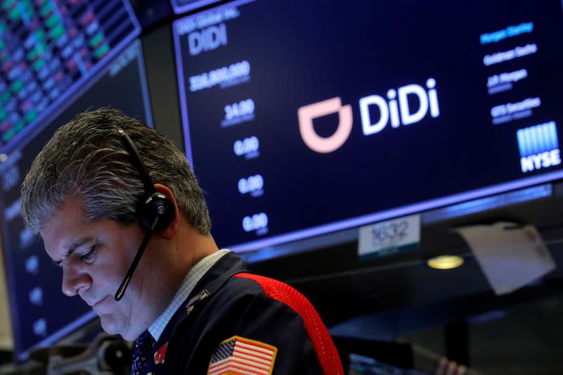 FILE PHOTO: China's Didi Global Inc. debuts on New York Stock Exchange