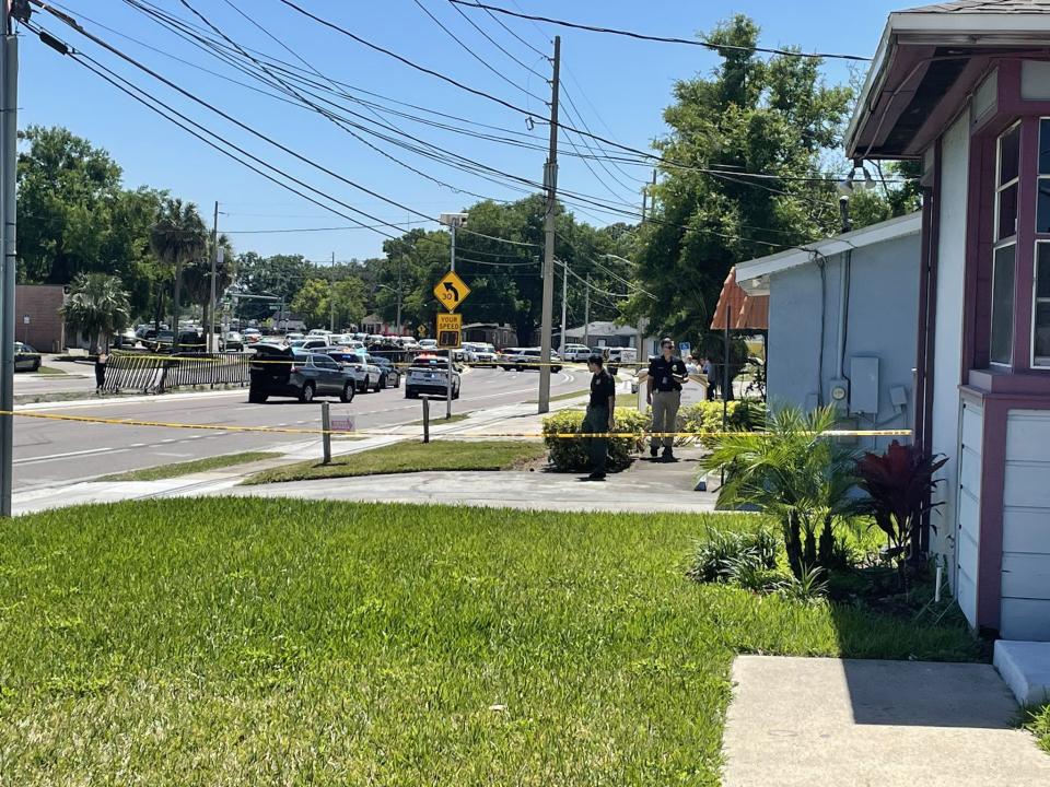 A large deputy presence was seen Friday afternoon in Orange County’s Pine Hills neighborhood.