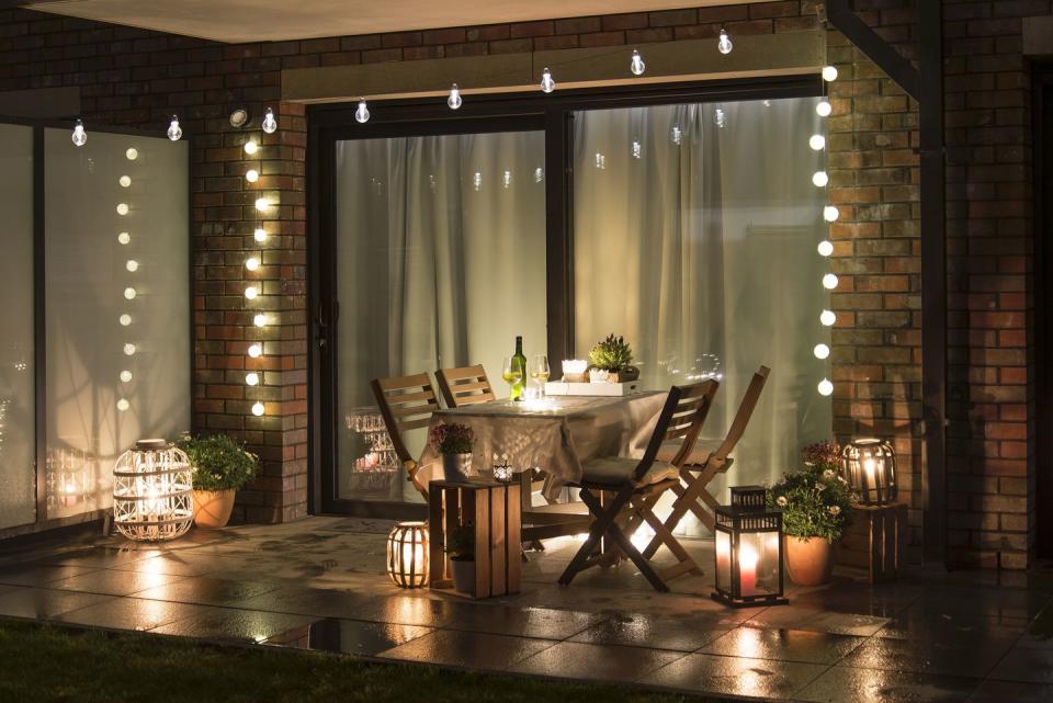 patio decor ideas lighting