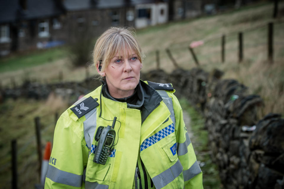 Happy Valley fans have nothing but praise for Sarah Lancashire.  (BBC)