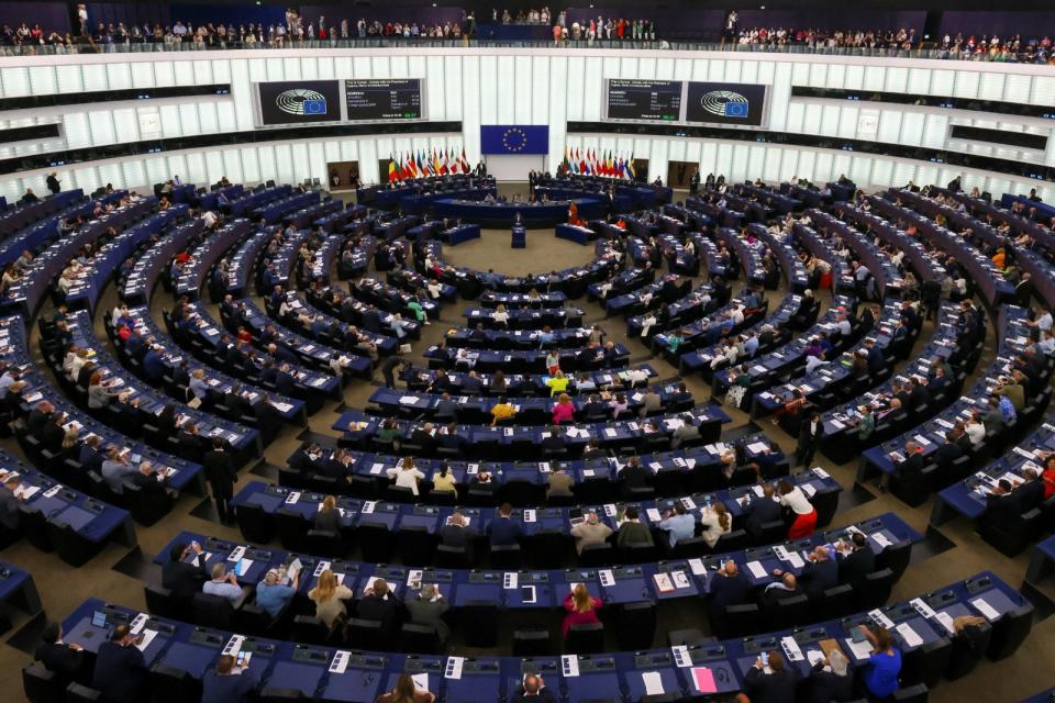 2023年6月13日，法國史特拉斯堡，歐洲議會全體大會。路透社
