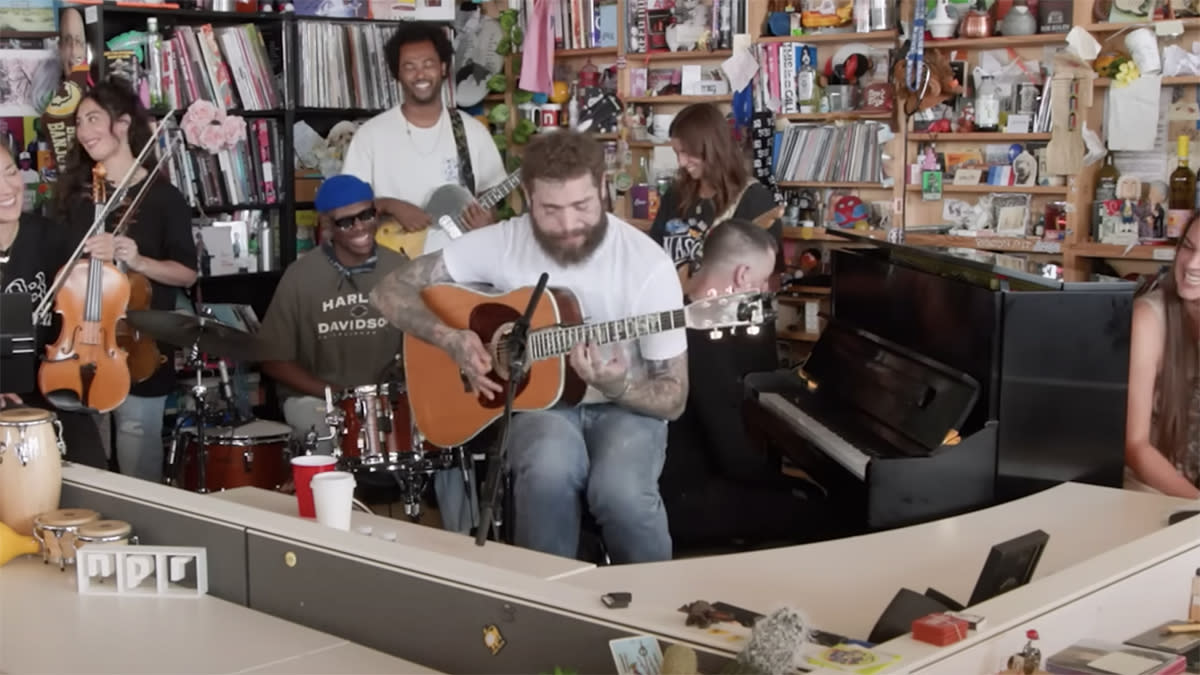  Post Malone performs an NPR Tiny Desk concert 