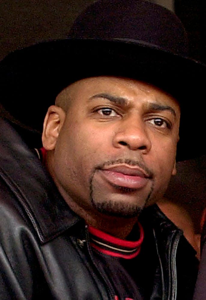 Jam Master Jay, real name Jason Mizell, a member of hip-hop pioneers Run-DMC, in Los Angeles in February 2002.