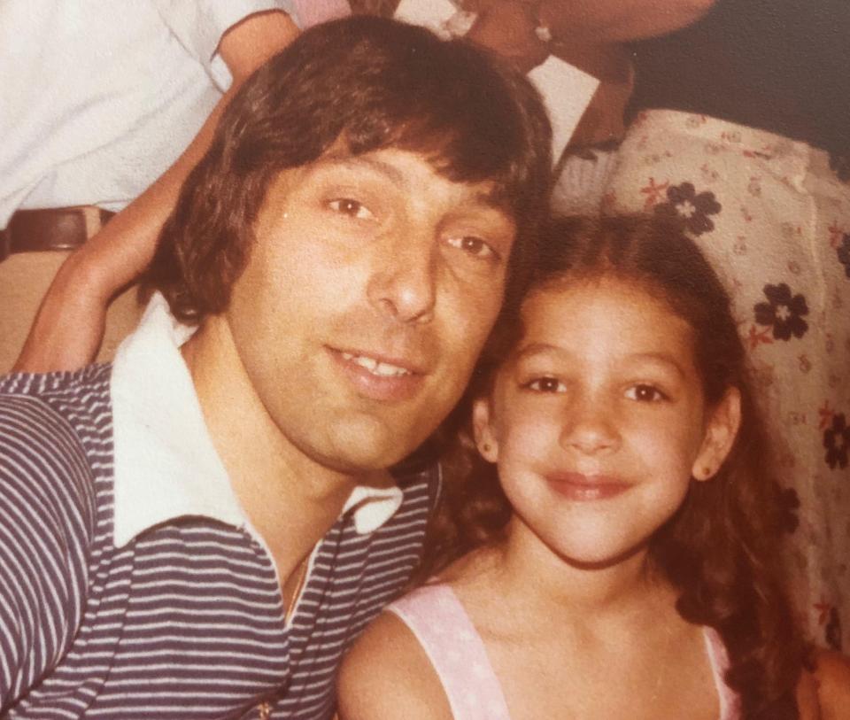 Jamie Valvano and her father, Jim Valvano, who died in April 1993 from adenocarcinoma, a glandular cancer.